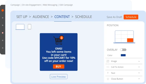 Choose from responsive templates