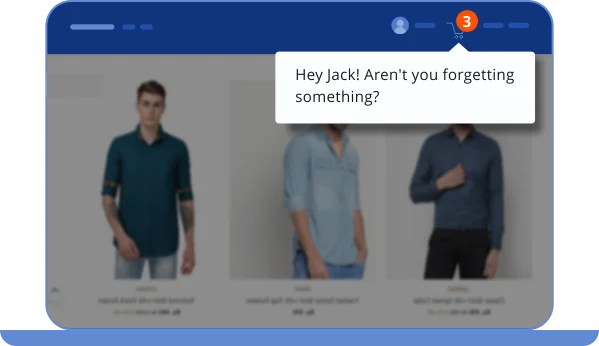 Trigger messages based on past behavior