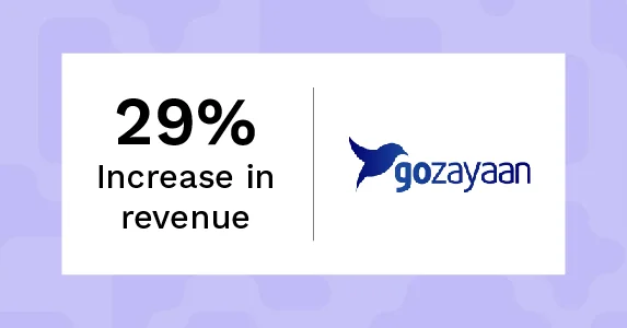 GoZayaan achieves a 29% increase in revenue through the implementation of no-code nudges