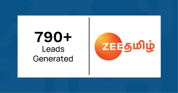 10% Daily Active Users Uplift, 790+ leads: Zee Tamil Auditions on WhatsApp